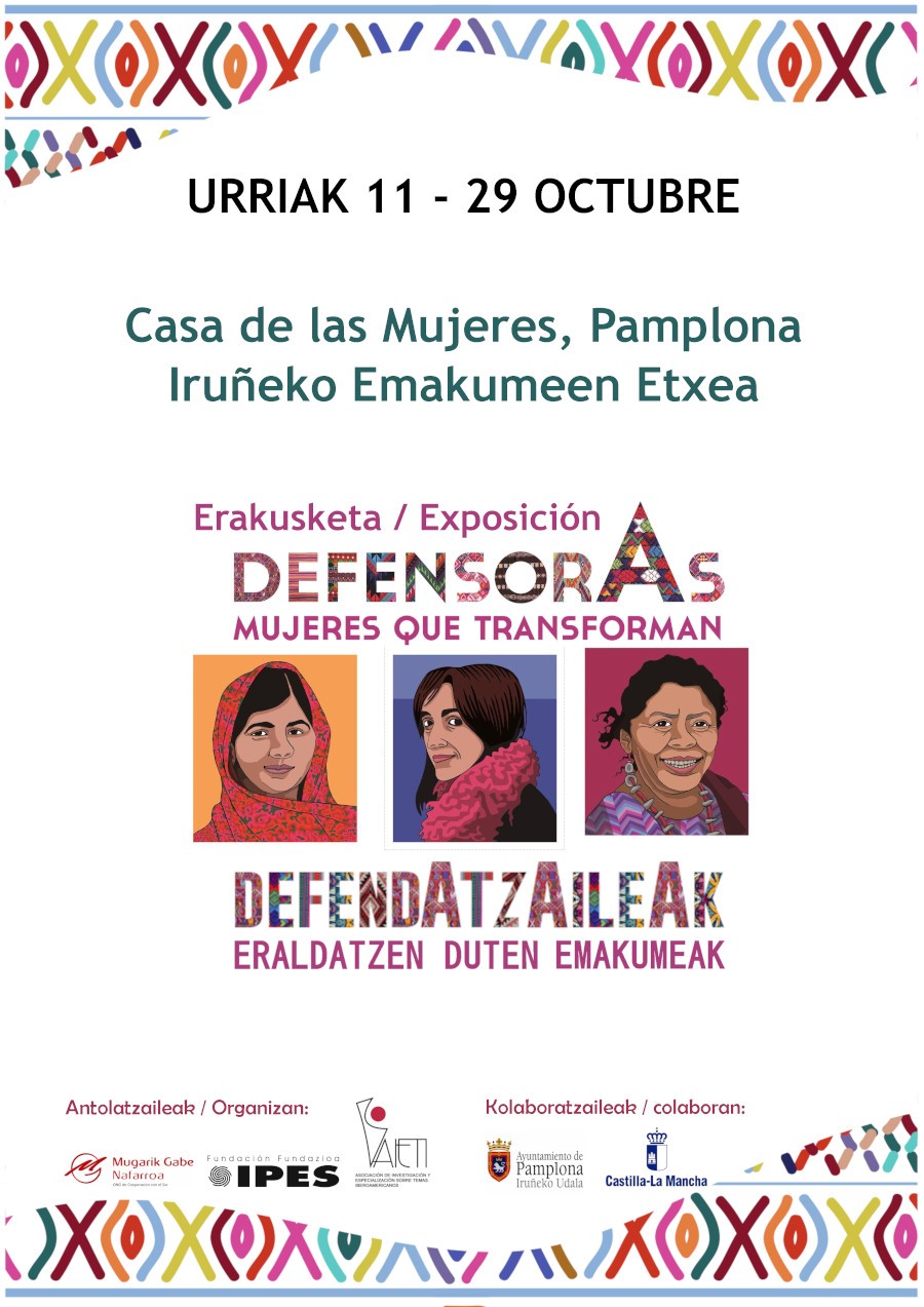 Exposición “Defensoras. Mujeres que transforman” en Pamplona