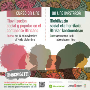 Curso online “movilización social y popular en continente africano”